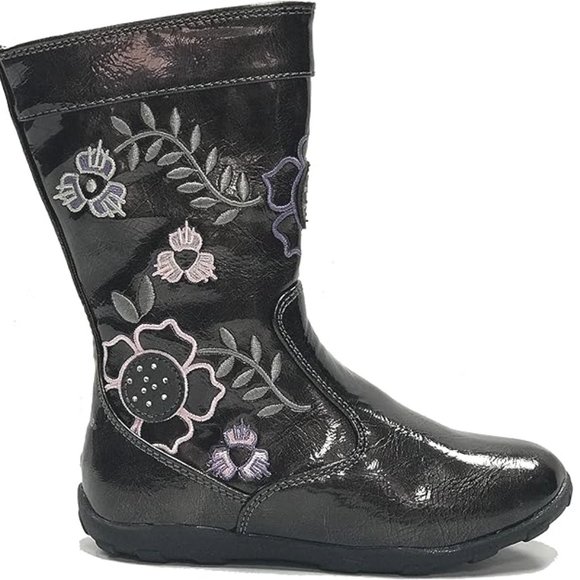 Stride Rite Other - Stride Rite Girl's Jonine Zipper Boot Pewter Size 7M